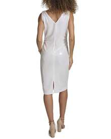 Kensie Sequin Mesh Mini Dress - 白色 - 查看 3