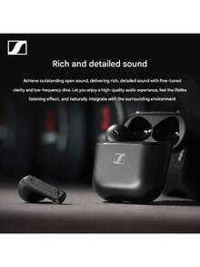 sennheiser Auriculares inalámbricos Bluetooth ACCENTUM Open, diseño semi-intrauricular, cómodo de llevar, llamadas claras, sencillo y conveniente, conexión sin problemas, batería de larga duración, negro