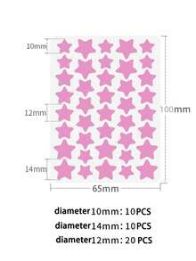 40pcs 240pcs Face Pimple Patches Covering Colored Stickers Hydrogel Patches Photo Essentials Star Shaped Decor Stickers For Concealing Blemishes And Imperfections Easy Peel Off Suitable For Various Parties And Fun Events Star Shaped Decor Stickers Holiday Party Gift Idea Cute Star Shaped Colorful DIY Stickers , Back To School Gifts - Multicolor - View 4