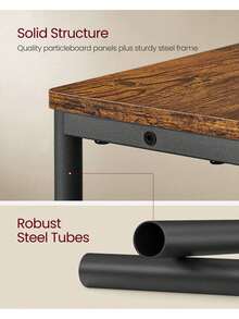 Slim Side Table With Charging Station, 3-Tier Narrow Bedside Table, End Table For Small Spaces, Magazine Rack, For Living Room, Bedroom, Study, Rustic Brown And Ink Black - UK Plug(220-240V) - View 5