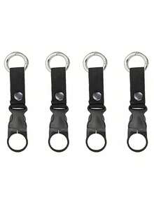 خطاف نايلون تكتيكي للزجاجات المائية للاستخدام الخارجي - كارابينر متعدد الوظائف، مناسب لزجاجات المياه المحمولة وزجاجات المياه المعدنية! (يمكن اختيار طريقة الارتداء بحرية) حقيبة ظهر/لوازم مدرسية - الأسود - مشاهدة 13