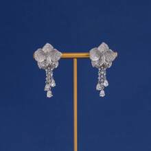 3pcs Silver Tone Elegant Floral Shaped Earrings & Necklace Jewelry Set, Suitable For Women's Daily, Festival, Party Wear, Gift (Multi-Color Available)