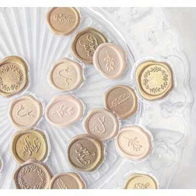 Wax Seal Stickers 18pcs Set Of Wax Seal Stickers Tape 6 Styles Transparent Dry Flower Stamp Stickers Set Wedding Invitation Stickers Self-Stick Envelope Seal Stickers