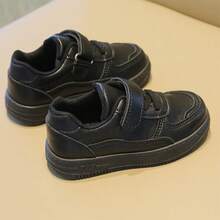 Children's White Shoes, New Spring And Autumn Sports Shoes For Boys And Girls, Casual Sneakers, Soft-Soled Baby Shoes - 黑色 - 查看 5