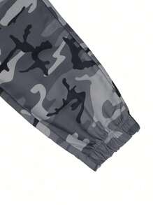 1 件青少年男童迷彩工装裤，带口袋 - 弹性休闲户外工作服，四季舒适，常规版型，适合玩耍和运动，男童裤子，四季长裤，实用口袋设计，耐用童装，适合户外，适合返校