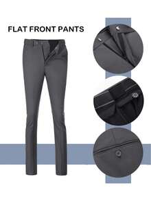 Men's Suit 2 Pieces Slim Fit Dress Vest And Pants Set Prom Suits For Mens Formal Wedding Party Tuxedo - 深灰色 - 查看 5