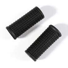 1 Pair Black Rubber Mountain Bike Handlebar Grips - Shock-Absorbing, Non-Slip For Enhanced Cycling Comfort,2.95in*1.1in,Please Confirm The Size Before Purchasing