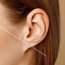 Ear Piercing Cleaner Floss,Ear Hole Cleaner,Ear Piercing Cleaner,180PCS Piercing Cleaner Floss,Piercing Cleaner,Earring Cleaner,Earring Hole Cleaner,Piercing Floss,Ear Hole Floss,Piercing Hole Cleaner - 混色耳線 - 查看 8