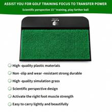 Caiton Aparat de antrenament pentru golf cu greutate Caiton 1 buc – Îmbunătățește puterea, sincronizarea și echilibrul swing-ului – Simulează mișcarea naturală a swing-ului la golf pentru un transfer mai bun al greutății și o implicare mai bună a mușchilor abdominali – Crește stabilitatea, forța și memoria musculară pentru un swing consistent