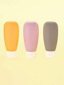 4 件可再填充旅行容器，硅胶和洗发水旅行瓶，防漏旅行罐，适用于凝胶、洗发水、乳液和化妆品 - 彩色 - 查看 12