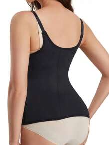 Damen Taillenmieder, Reißverschluss & Knopfverschluss formende enge Bustier