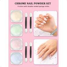 Nail Art Kit With Nail Art Brushes Nail Design Tools Nail Decoration Kit Nail Dotting Tools Chrome Nail Powder Nail Charms Gems Rhiness Stickers Nail Stuff For Nail Techs For Beginners-0346 - Nhiều màu - Xem 4