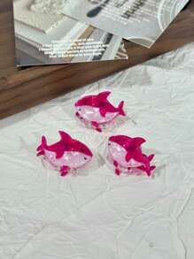 2pcs/3pcs Cute Acrylic Ocean Elements Crab, Starfish, Fish Hair Clips For Women, Suitable For Bangs, Side Hairstyles, Princess Hairstyles, Adorable Street Style Hair Accessories Women Claw Clip Autumn Accessories Fall Winter For Vacation Outfits Woman