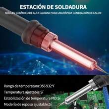 Estación De Cautín Tipo Lápiz Pistola De Calor 2 En 1 600w - Tipo de Enchufe B USA (110-127V) - Ver 3