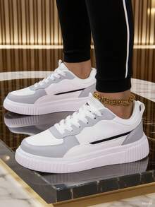 Unisex Casual Canvas Sneakers, Lightweight Couple Skateboard Shoes