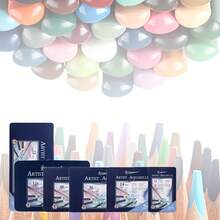 Set de creioane din lemn, cărbune colorat mat și creioane de schiță - Instrumente profesionale de amestecare, cutie portabilă, consumabile de artă premium pentru studenți, artiști și pasionați de desen | Cadou ideal de ziua de naștere și Crăciun