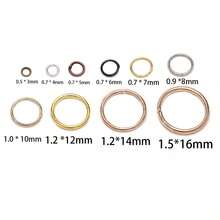 50-200 piezas/Lote Anillos divididos de 3-20 mm Conectores para hacer pulseras, collares, joyería y accesorios DIY - anillo de salto - Ver 2