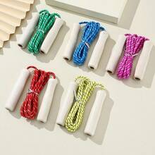 5-kolorowe regulowane skakanki – 2,8 m długości z wygodnymi uchwytami, kolorowe skakanki dla dorosłych, zabawki do ćwiczeń na świeżym powietrzu do szkoły/domu/siłowni