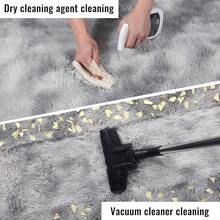 Large Shaggy Area Rug For Living Room & Bedroom – Washable Fluffy Carpet With 1.7in High Pile, Plush Aesthetic Throw Rug, Non-Slip Rubber Backing With 4 Anti-Slip Pads, Durable Edge Stitching – Cozy Minimalist Decor – Great Gift For Halloween & Christmas, Perfect For Play Rooms & Parties – Heavyweight 700g+/㎡ – Sizes: 4*6 / 5*7 / 6*9 / 8*10 / 9*12 Ft - 紮染淺灰色 - 查看 5