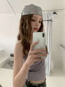 女式头巾 1 件装朋克嘻哈风格纯色发巾，复古辣妹多色头巾，完美搭配您的服装发饰秋季配饰秋冬女士头带度假装束发带女士 - 彩色 - 查看 7