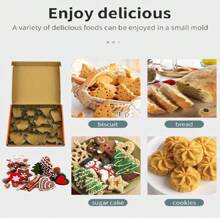 12pcs/Set Stainless Steel Halloween Cookie Mold, Durable Material Not Easy To Deform, Suitable For DIY Cookie Making, Holiday Baking Decoration, Parent-Child Handmade Activities, For Baking Enthusiasts And Families With Halloween Baking Needs