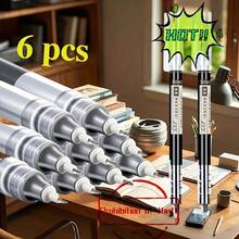 0.5mm Extra Fine Liquid Ink Rollerball Pens – Black, Blue & Red Ink | Smooth Writing Pen Set For School, Office, Journaling & Back To School Supplies(6/10/20pcs) - 黑色 - 查看 11