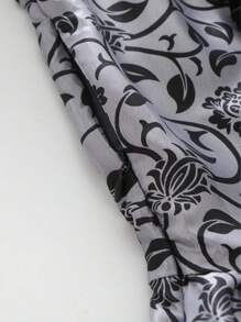 New Vintage Palace Style Printed Long Dress, Victorian Costume Performance Dress Halloween Costumes