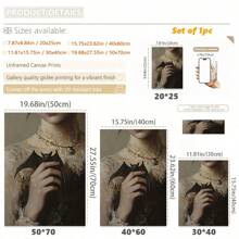 1 buc cadru opțional retro gotic întunecat liliac poster, pictură în ulei pentru fată cu liliac, artă murală pe pânză impermeabilă, artă murală cadou, living, dormitor, baie, birou, coridor, bucătărie decorare casă decorare Halloween decorare toamnă decorare cameră decorare.