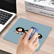 Cute Cartoon Mouse Pad - An Extended Desk Mat With A Non-Slip Rubber Base, Designed For Comfort With A Thick Material That Is Washable / An Ideal Choice For Holiday Gifts.,For School Supplies,Back To School - Blue - View 8