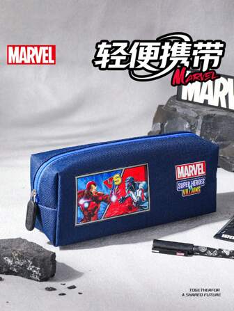 Disney กล่องดินสอ 2025 New Marvel Middle School ความจุขนาดใหญ่ ผ้า กล่องเครื่องเขียนเด็กผู้ชาย กล่องดินสอ Spider-Man เด็กผู้ชาย กระเป๋าเครื่องเขียนสามชั้นสำหรับเด็กผู้ชาย รุ่น กระเป๋าดินสอสองชั้นสำหรับโรงเรียนประถม กลับสู่ฤดูกาลการศึกษา