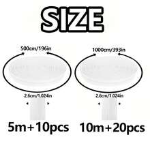 1 Roll 3# Nylon Coil Zipper, 196.85 Inch/393.7 Inch Continuous Nylon Coil Zipper With 10/20 PCS Silver Zipper Sliders