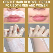 Xioimy 150g 5分钟快速无痛脱毛膏，温和不刺激，快速脱毛，不留黑头，适用于唇部、腋下、腿部、手臂、私密部位、胸部、身体，男女通用快速脱毛膏 - 白色 - 查看 3