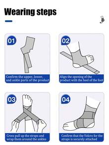 1/2 par fotledsstöd, professionell sportfotledslinda för återhämtning efter fotledsstukning, fotledsstödsskydd