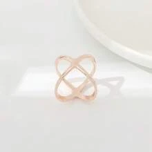 4pcs Gold Napkin Rings, Suitable For Table Decoration, Wedding, Banquet, Party, DIY Decor - Multicolor - View 7