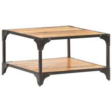 Coffee Table 60x60x35 Cm Solid Mango Wood
