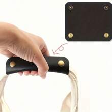 PU Leather Bag Shoulder Strap Protector, Portable PU Leather Handle Cover, Luggage Trolley Case Cover, Removable Handle Seat Belt Protector, Suitable For Boxes, Bags, Handbags, Suitcases, Backpacks, Travel Essentials, Student Back-To-School Supplies, Holiday Supplies, Airplane Essentials