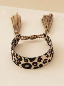 1 Stück Armband mit Leopardenmuster, Boho Armband für Frauen