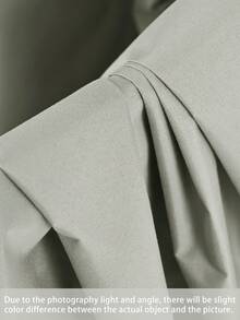 素色1片遮光窗簾 - 米色 - 查看 7