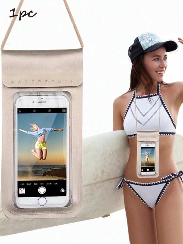 Bolsa impermeable para teléfono móvil, Funda impermeable para teléfono, Bolsa impermeable para teléfono móvil | Bolsa sellada autosellante con pantalla táctil luminosa para playa, buceo, fotografía, deriva, transparente, impermeable, ligera, bolsa seca de plástico - Tratamiento de superficie suave