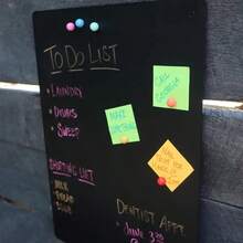 1pc Industrial Style Metal Blackboard, Rectangular Metal Inspirational Quote, For Motivation And Inspiration, Suitable For Home Office Decor, Office Decor Accessory, Motivational Quote Board, Metal Plate, Inspirational Wall Decor - Black - View 2