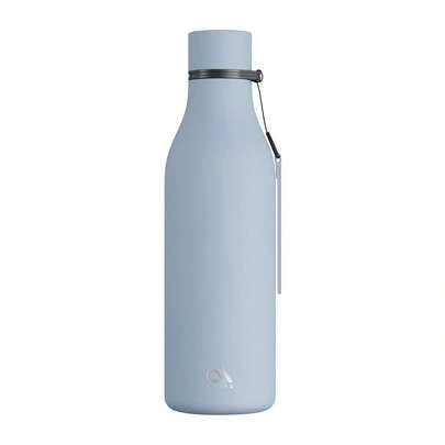 17oz Frosted Sports Flask with Removable Strap – Cola-Shaped Stainless Steel Water Bottle, Leak-Proof Double-Wall Insulation, 12-Hour Cold Retention, Ideal for Gym, Travel, School & Outdoor Use