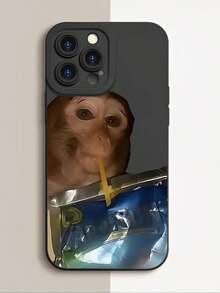 Cute Monkey Pattern Phone Case,TPU Soft Silicone,Fully Protected And Shockproof For Phone16 15 15Pro Max 14 14Pro 13 12 11 X 16promax And Galaxy S25/S24/S23 Ultra/S22 Funny Clown Men