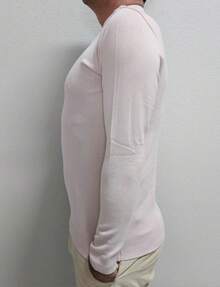 Men's Cold Weather Blouse | Men's Knitted Sweater | Winter Knitted Wool Pullover Long Sleeve V-Neck - 淺粉色 - 查看 11