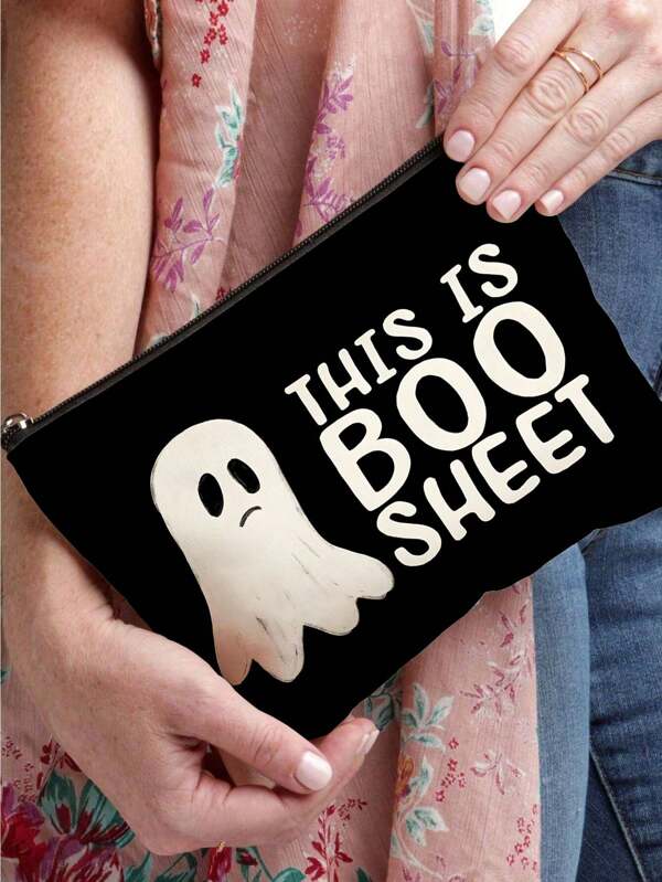 2 piezas, Bolsa de maquillaje con estampado de versículos bíblicos y bolsa de cosméticos con cremallera y bolsa de artículos de tocador - Bolsa de medicina reutilizable estilo bohemio, bolsa de almacenamiento con tema de familia cristiana y estética universitaria - Para la escuela, la decoración del hogar de verano, la bolsa de aperitivos 9in*6in