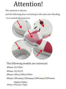 1PC Sanrio 3D 数码手机壳，Hello Kitty 手机壳，可爱卡通装饰手机壳，防摔手机壳，全系列 iPhone12/13/14/15/16/17 手机壳，Galaxy 手机壳，A15 手机壳，G S24 Ultra 手机壳，A15、A35、A55、Galaxy S22/S23/S24/S2，感恩节和情人节惊喜 - 彩色 - 查看 11