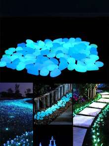 600 件/袋园艺景观鹅卵石 - 花园、婚礼、派对、节日和水族馆装饰 - 户外景观、陶器、迷你、多彩、可重复使用的花园配件和用品 - 600pcs - 查看 9