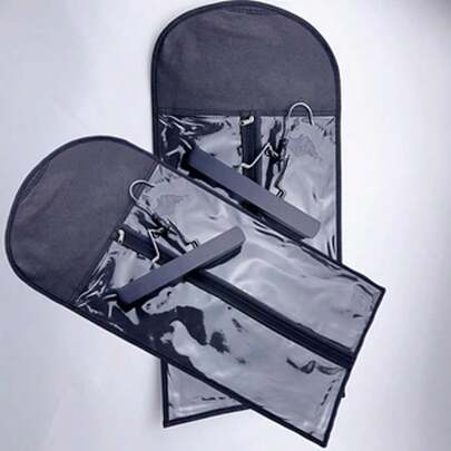 1 至 2 件假发收纳袋、带防尘罩的发架、拉链假发发夹、假发收纳袋、无纺布假发挂夹（不含假发）