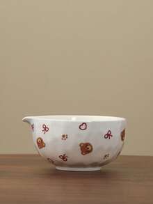 1/6pcs Japanese Matcha Tea Set, 530ml Capacity, Includes Cute Bow Matcha Bowl And Matcha Whisk, Suitable For Making Matcha Latte, Gift For Matcha Lovers