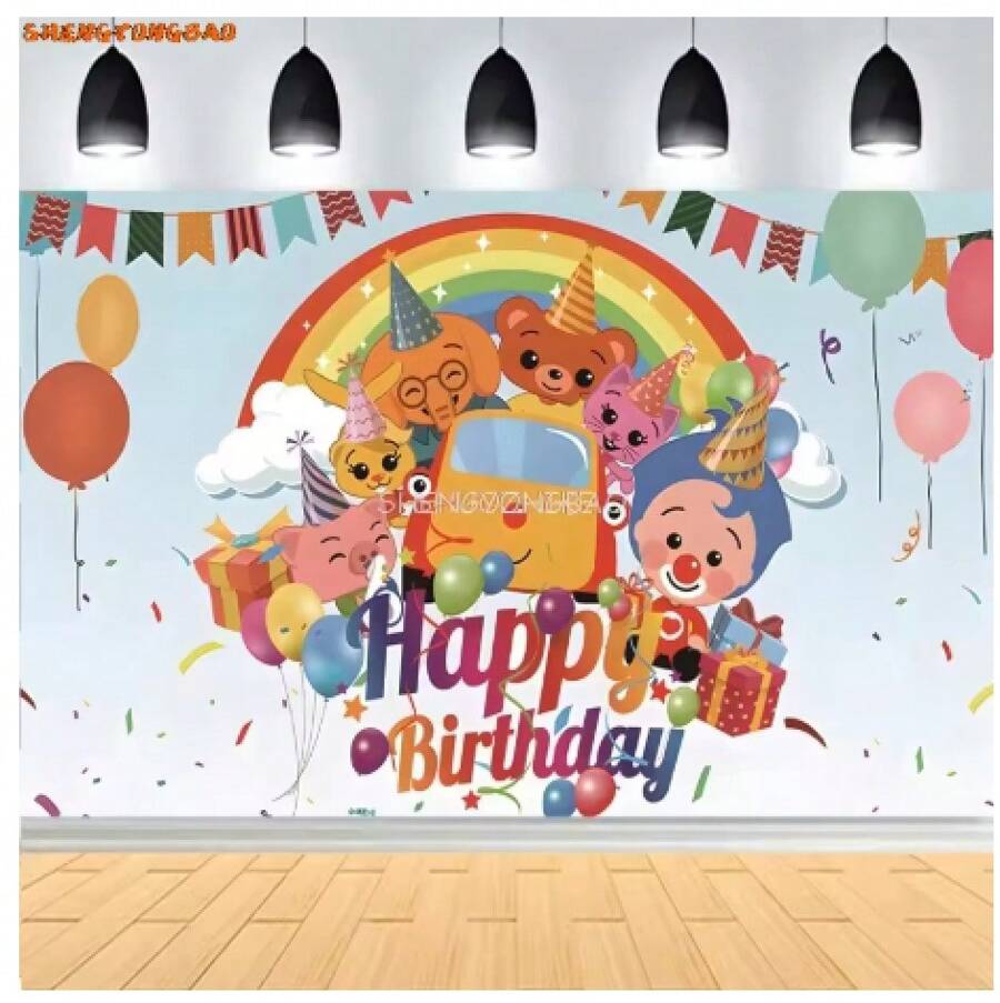 Fondo de fotografía con estilo de animación P-Plim (múltiples estilos) para teléfonos, papel fotográfico, fondos de fotografía y decoración navideña