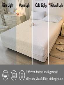 1 pièce Drap-housse en peluche douce ivoire, literie en velours traditionnelle pour dortoir, usage domestique, chaude, lavable en machine, minimaliste, décontractée, quotidienne, rentrée scolaire - Blanc Crémeux - Voir 5